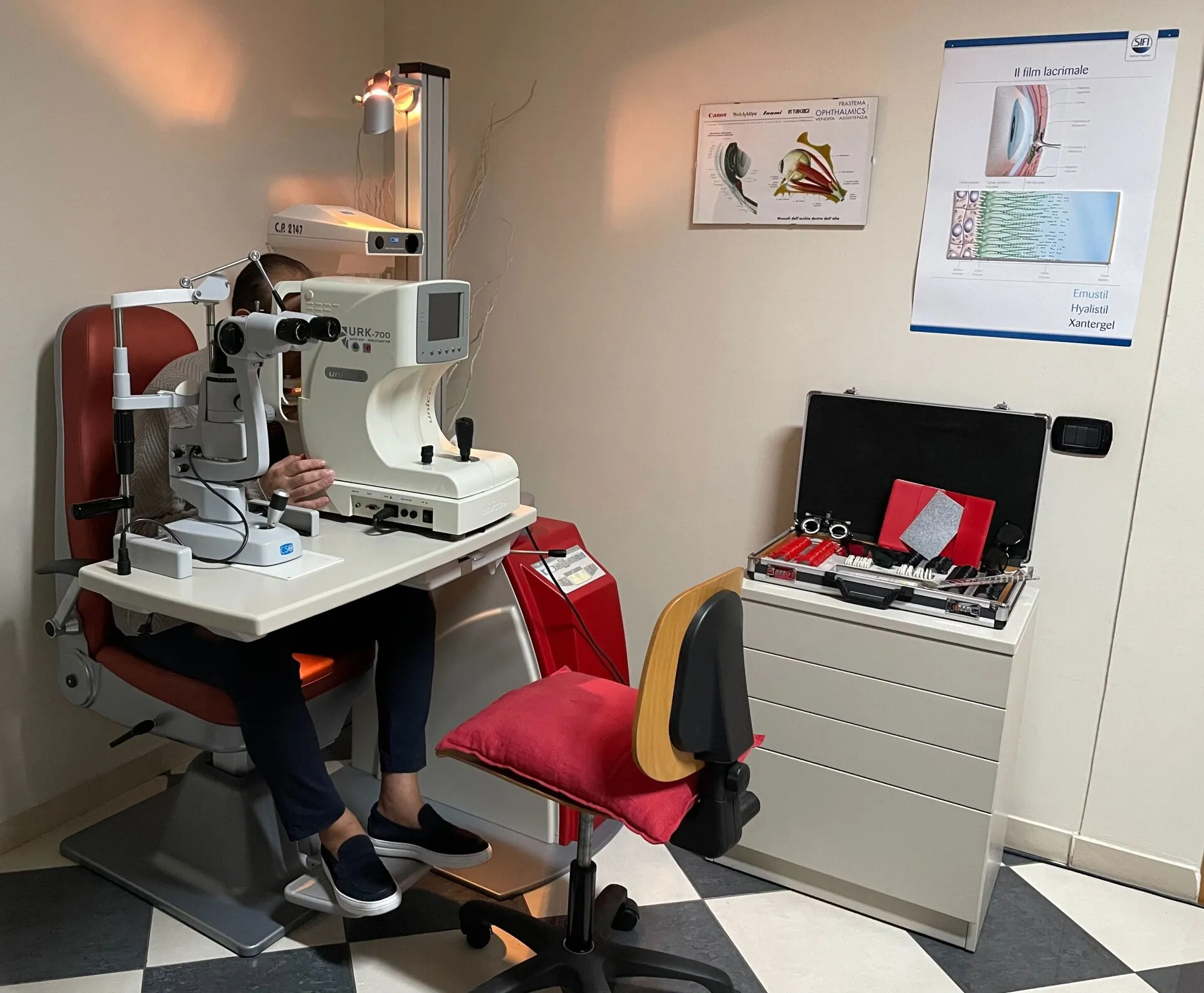 Sala per visita oculistica